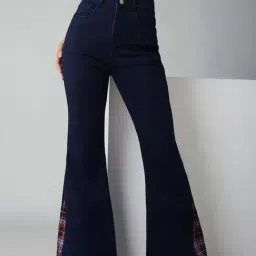 Dolce Crudo Blue Flared Fit Jeans-picture-2