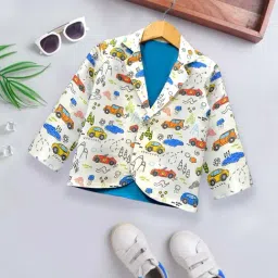A.T.U.N. Boys Multicolor Printed Full Sleeves Blazer-picture-37