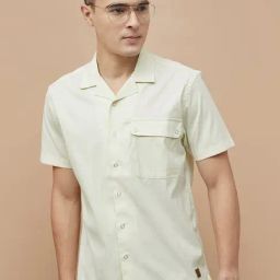 Code By Lifestyle Ecru Regular Fit Embroidered Shirt-picture-13