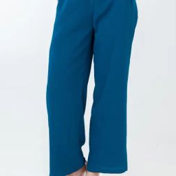 Zink London Blue High Rise Flared Pants-image-95