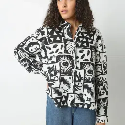 Vero Moda Black Printed Shirt-image-49