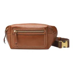 Fossil Brown Fletcher Small Leather Belt Bag-image-24
