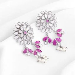 GIVA 92.5 Sterling Silver Din Shagna Da Dangler Earrings-image-32