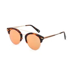 Image IMS617C6SG Brown Mirrored Round Sunglasses-picture-1