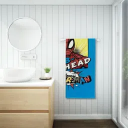 Spaces Marvel Blue & Red Cotton 380 GSM Bath Towel - Set of 1-image-18