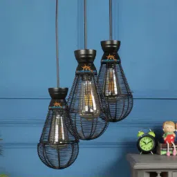 DecorativeRay Black Iron Ceiling Light - Set of 1-image-75