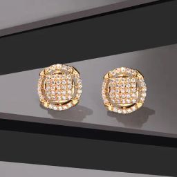 Fida American Diamond White Stud Earrings-28