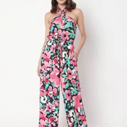 Vero Moda Multicolor Printed Halter Neck Jumpsuit-image-30