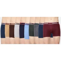 Dollar Bigboss Multicolored Cotton Regular Fit Trunks (Pack of 10)-image-12