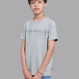 Beverly Hills Polo Club Kids Grey Printed T-Shirt-image-64