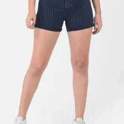 Crimsoune Club Navy Striped Shorts-image-21