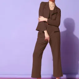 SELVIA Brown Maxi Co-Ord Set-image-12