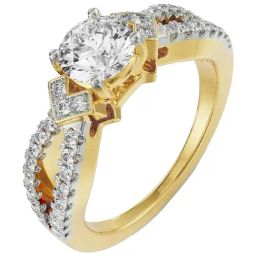 Emori 14k Yellow Gold & Diamond Khloe Ring-image-82