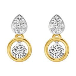 Sparkles Lab Grown Diamond 14k (585) Yellow Gold Earring for Women-picture-29