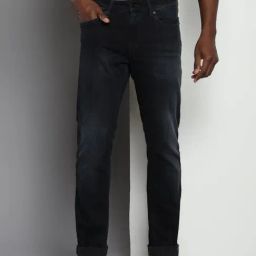 Tommy Hilfiger Black Cotton Slim Fit Jeans-image-58
