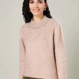Honey by Pantaloons Beige Embellished Sweater-image-19