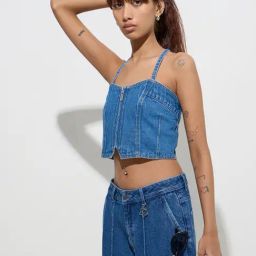 Nuon by Westside Blue Denim Top-picture-39