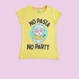 Pantaloons Junior Yellow Cotton Printed T-Shirt-picture-37