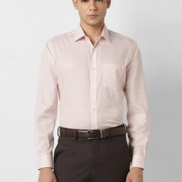 Van Heusen Pink Regular Fit Checks Shirt-image-98
