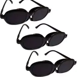 RPES Curve Black Plastic Glass Welding Safety Goggles with Universal Fit (Pack of 3)-28