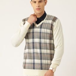 Monte Carlo Checked Woollen Pullover-picture-21