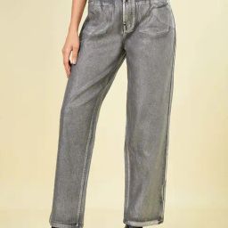 SF Jeans by Pantaloons Grey Cotton Plain High-Rise Jeans-image-38