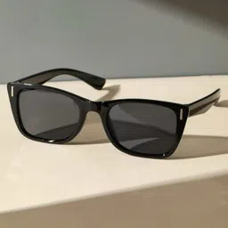 IFLASH Unisex Full Rim Square Sunglasses with UV Protected Lens 21006 CATEYE BLACK-11