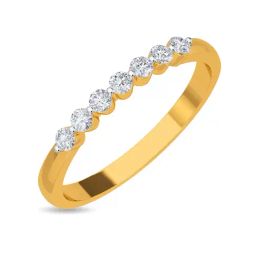 Kisna Diamond & Gold Jewellery Rory 14k (585) Diamond & Gold Ring For Women-picture-2