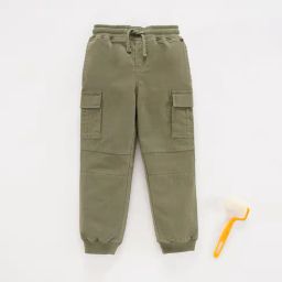 Ed-a-Mamma Kids Olive Solid  Joggers-picture-41