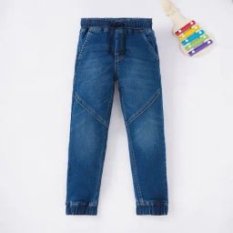 Ed-a-Mamma Kids Blue Solid  Joggers-picture-46