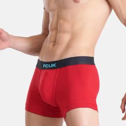 FCUK Multi-Color Cotton Blend Checks Trunks Pack of 2 image 4