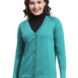 Monte Carlo Sea Green Regular Fit Sweater-image-87