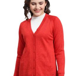 Monte Carlo Red Regular Fit Sweater-31