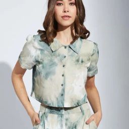 Latin Quarters Green Printed Casual Shirt-image-95