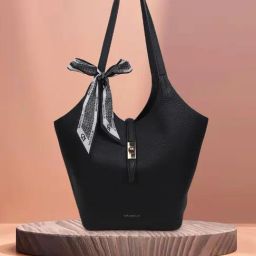 Magnolia Black Textured Tote-18