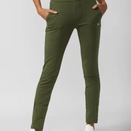 Reebok Green Cotton Mid Rise Sports Track Pants-picture-34