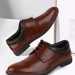 Fausto Men's Tan Derby Shoes-picture-48