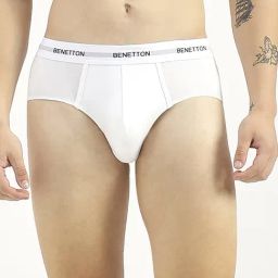 United Colors Of Benetton White Regular Fit Briefs-picture-33