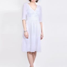 DELIS Georgette Fit & Flare Dress-image-63