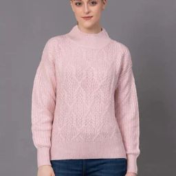 Red Tape Dusky Pink Regular Fit Sweater-32