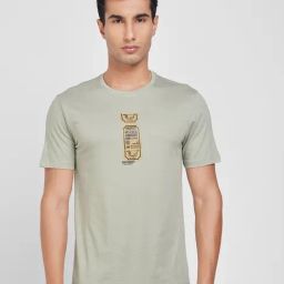 Sf Jeans By Pantaloons Green Slim Fit Printed T-Shirt-picture-43