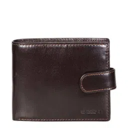 SASSORA Brown Casual Leather Rfid Bi-Fold Wallet for Men-image-88