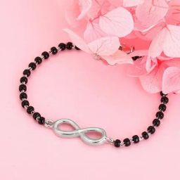 GIVA Love is EveryWhere 92.5 Sterling Silver Infinity & Beyond Nazariya Bracelet for Kids-image-50