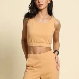Van Heusen Beige Sleeveless Crop Top-image-20