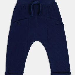 MINIKLUB Boys Blue Solid Full Sleeves Knit Bottom-image-31