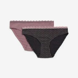 Superstar by Westside Mauve Cotton-Blend Bikini Briefs- Pack of 2-image-30