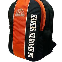 BAD HABIT Unisex Colourblocked Backpack with Compression Straps image 5