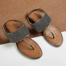Melange by Lifestyle Women's Pewter T-Strap Sandals-picture-6