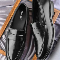 Prolific Men's Black Formal Loafers-image-15
