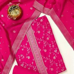 Soch Pink Woven Dress Material-image-96